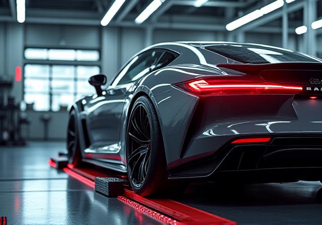 Auto op testbank bij Grove Performance